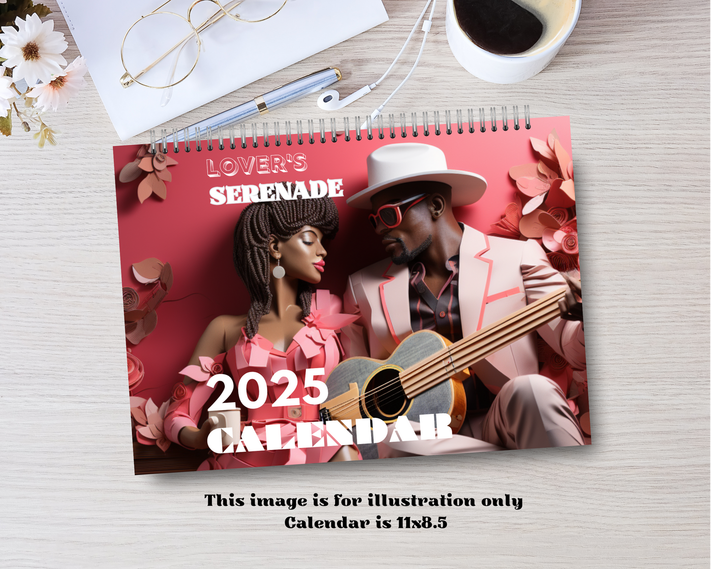 Lover's Serenade 2025 Calendar